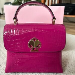 Kate Spade Romy Croc-Embossed Mini Top-handle Satchel Bag
Brand new
